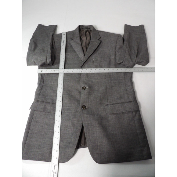 Lauren Ralph Lauren 42R Wool Blazer Grey Mens Career Sport Coat Suit Jacket - Picture 3 of 16